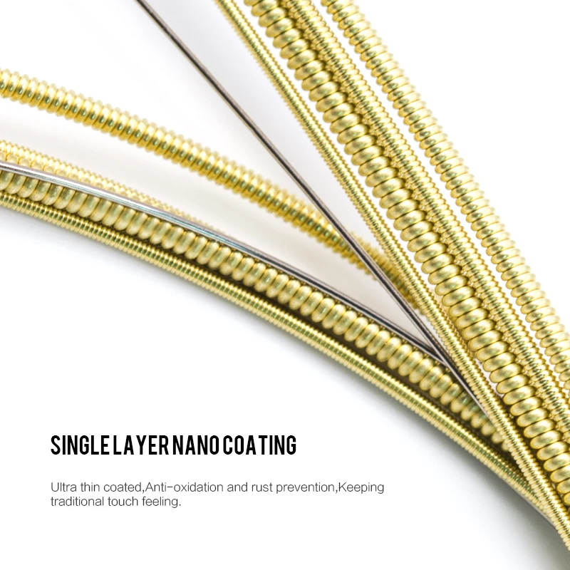 Струны для акустической гитары Orphee TX среднеуглеродистая сталь шестиугольный