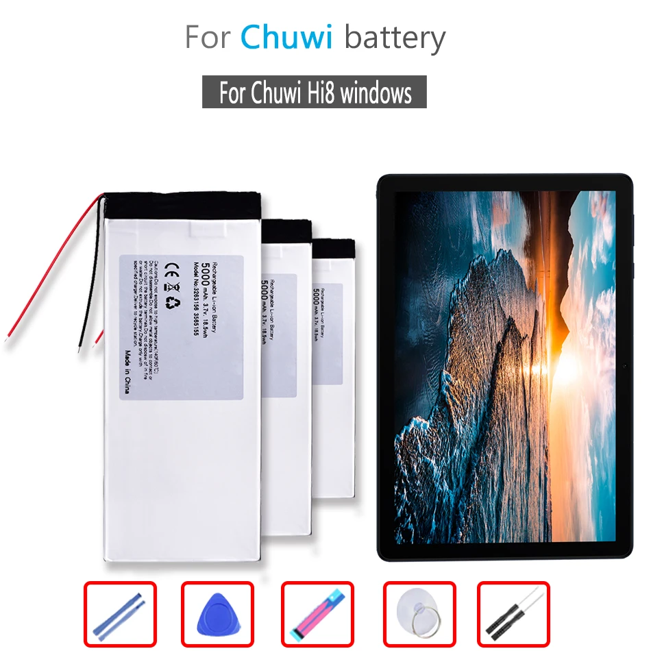 

Hi 8 4800mAh Battery for 8" Chuwi Hi8 windows Tablet 3263156 3565158 Mobile Phone