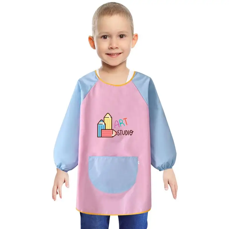 Модный Детский фартук с длинным рукавом