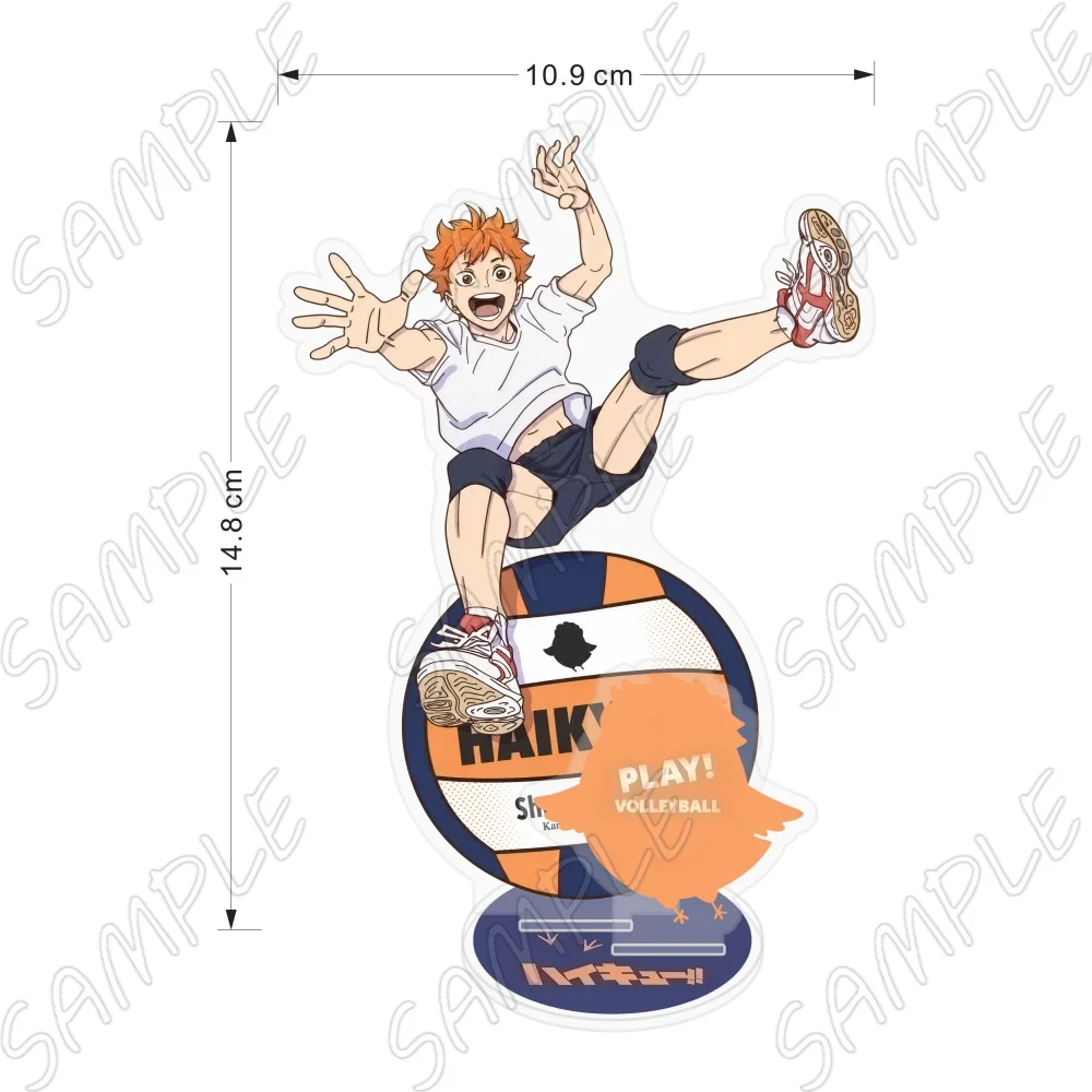 Фото Акриловая фигурка-подставка Haikyuu: Хината, Тобио, Котаро, Карасуно, 15 см, настольное украшение, модель для демонстрации, брелок №2