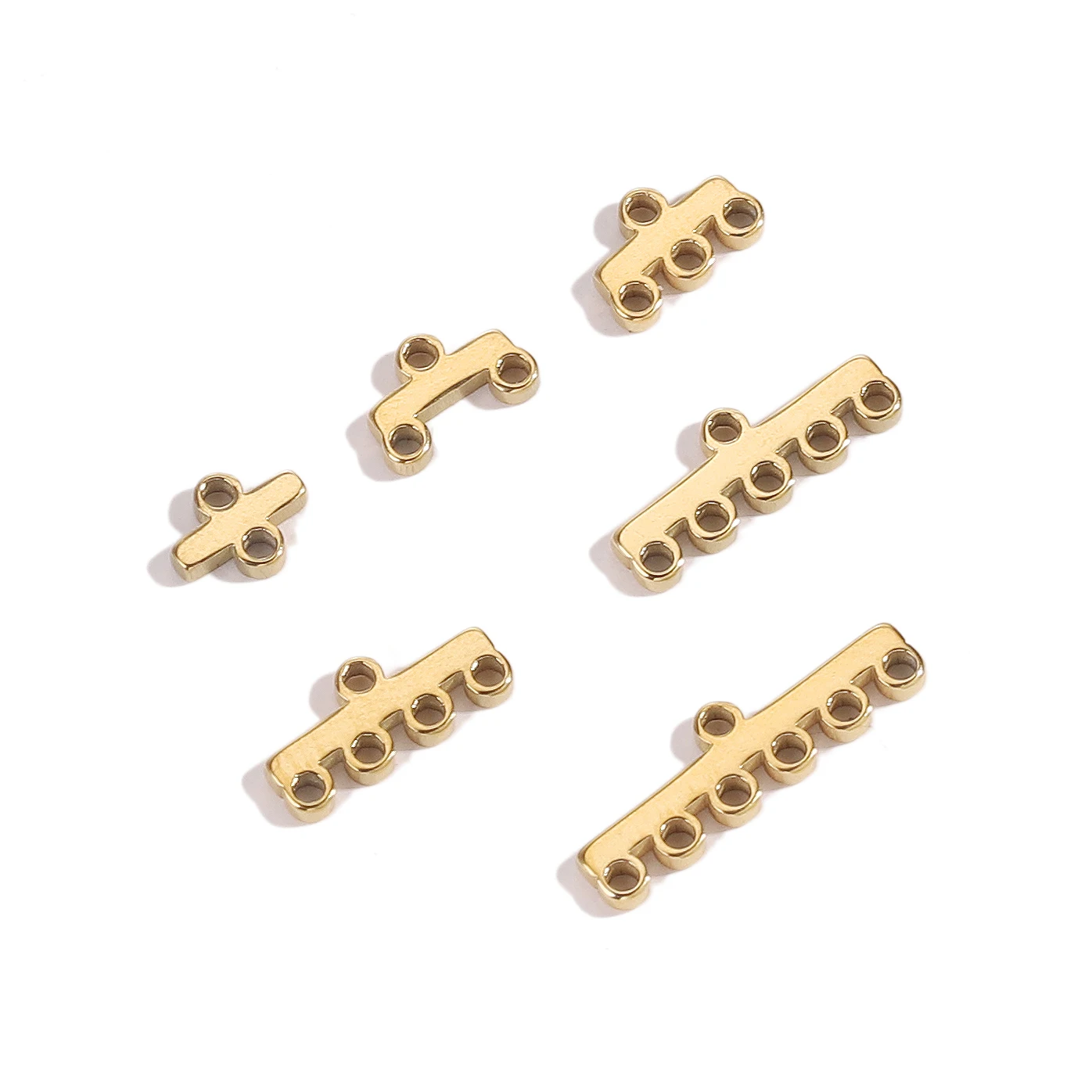 

20pcs Stainless Steel Gold Multi Strand Necklace Bracelet Layer Clasp Pendant Bails Connector Drop Diy Earrings Chains Links