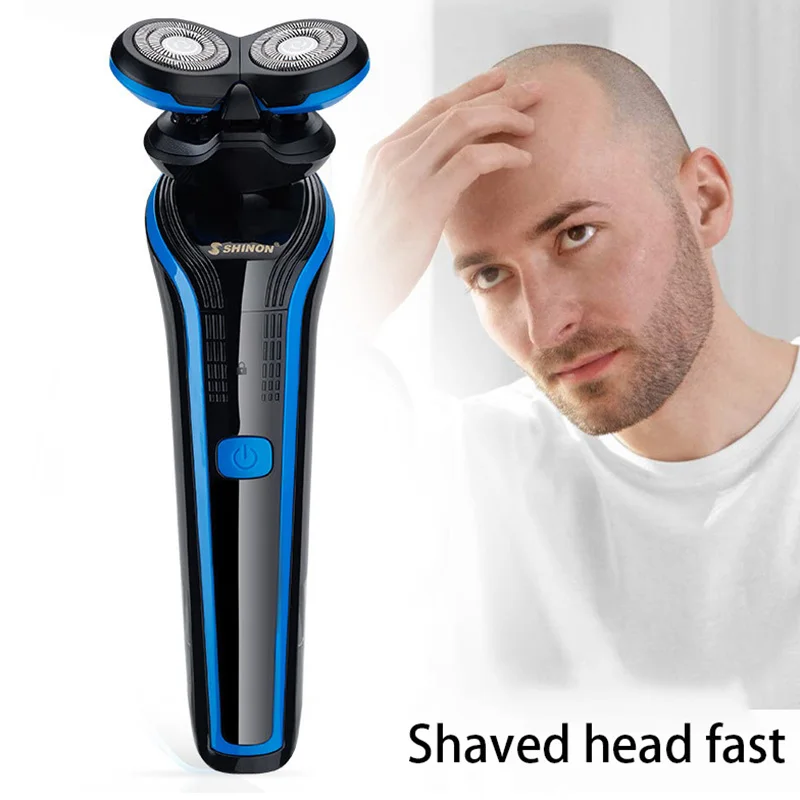 SONOFLY USB Electric Razor Rechargeable Shaver 2 Cutter Floating Head Wet-Dry Dual Use Washable Hair Trimmer Clipper Men SH-7170 enlarge