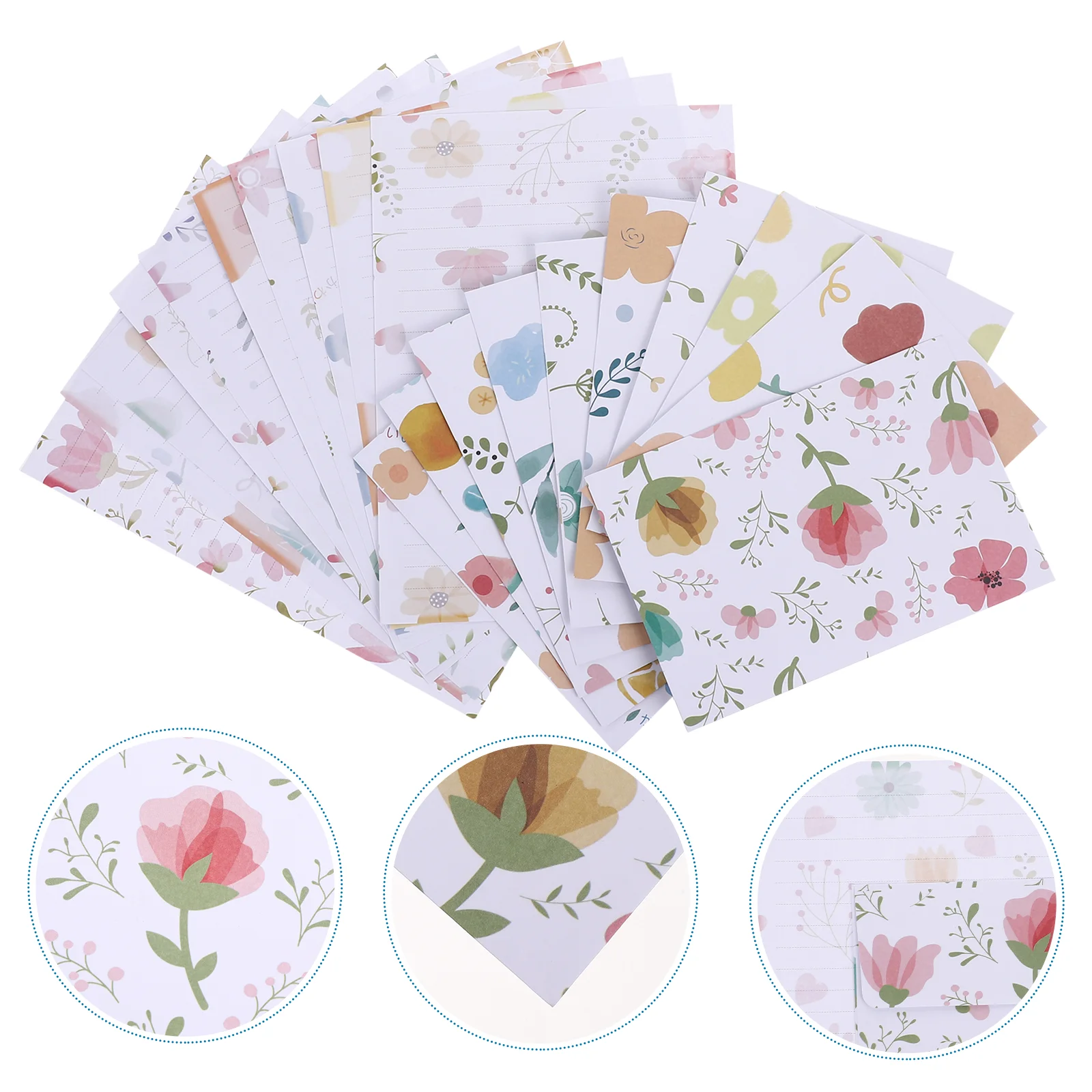 

Конверт с надписью, Цветочный, 10 комплектов