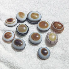 Tibet Jewelry Agate Dzi Wrapped Silk Sheep Plate Eye Heavenly Eye Celestial Pearl Necklace Pendant DIY Accessories