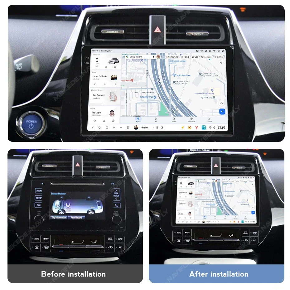Автомобильный радиоприемник мультимедийный плеер GPS-навигация стерео авторадио