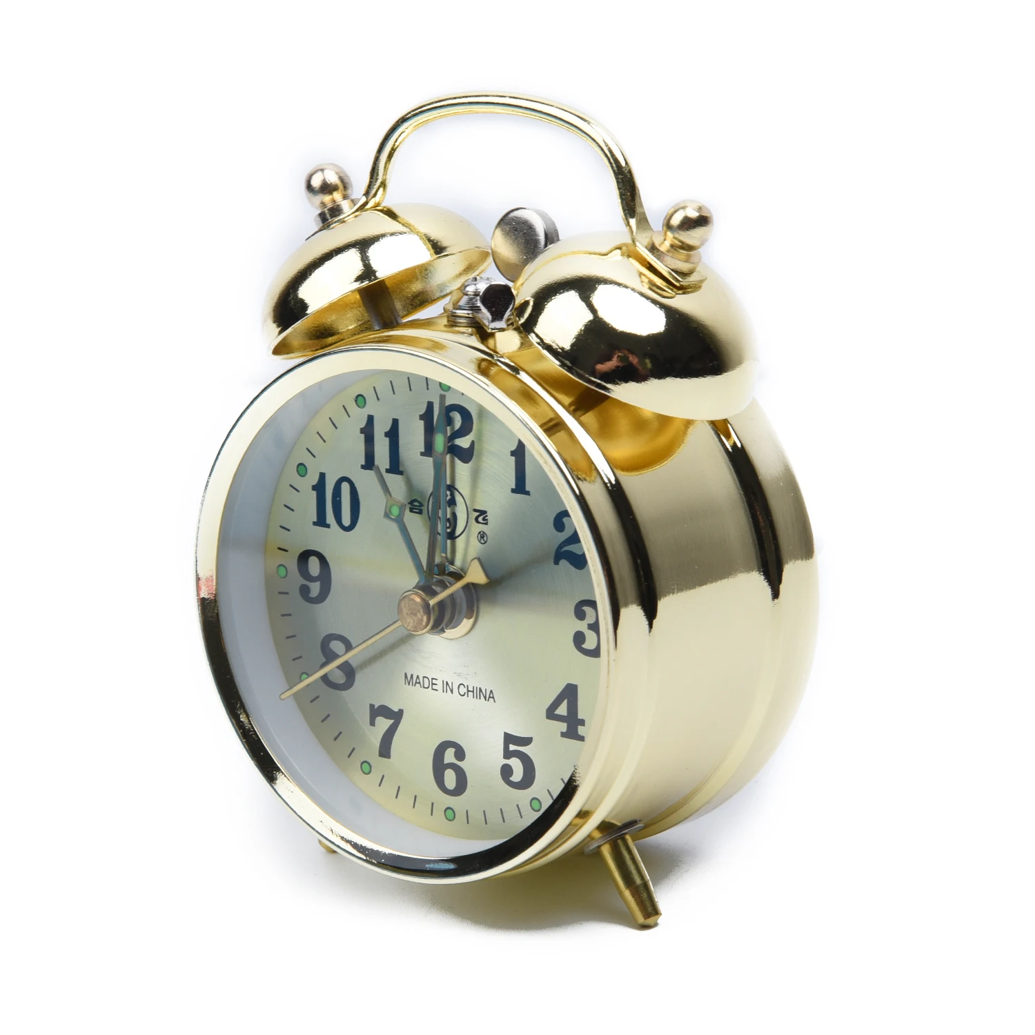Alarm Clock Manual Wind Up Vintage Mechanical Gold Alarm 1pcs 2018