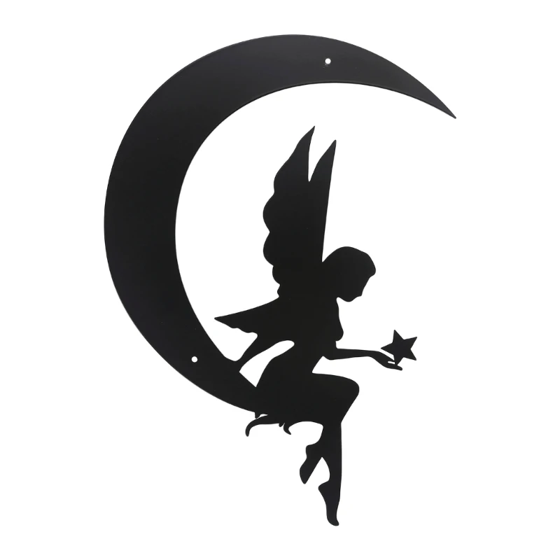 

Металлическая Луна Сказочный настенный Декор настенный орнамент для спальни домашний фермерский Декор