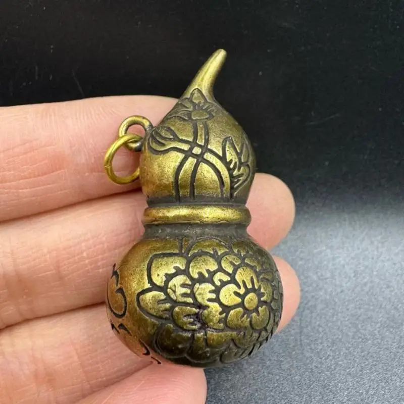 Латунный брелок с тыквой подвески резной цветок лотоса полый подвесные