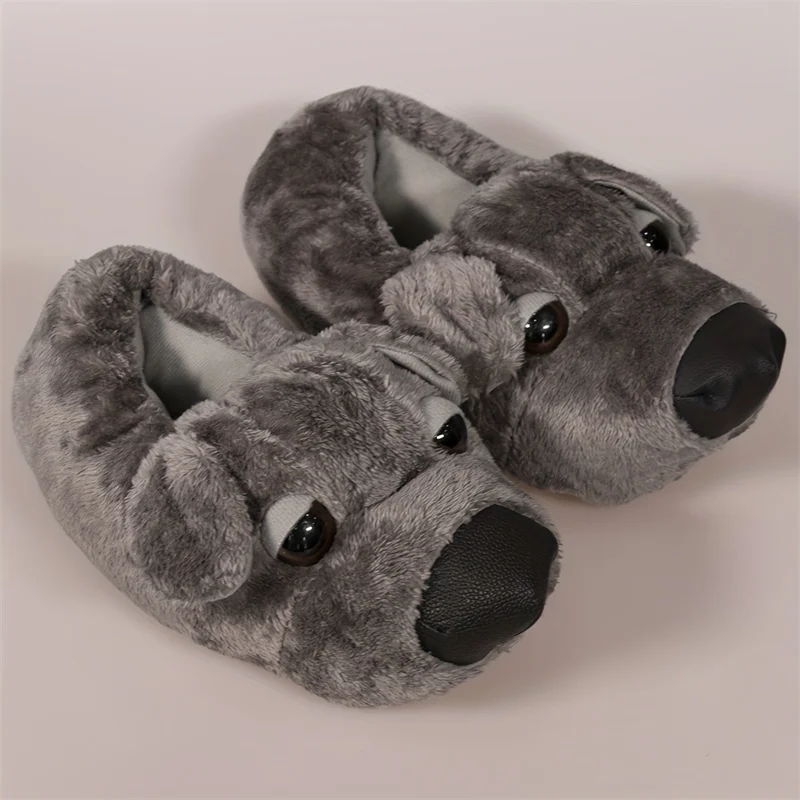 

Пушистые тапочки IPPEUM, домашняя теплая зимняя домашняя обувь в форме милой собаки