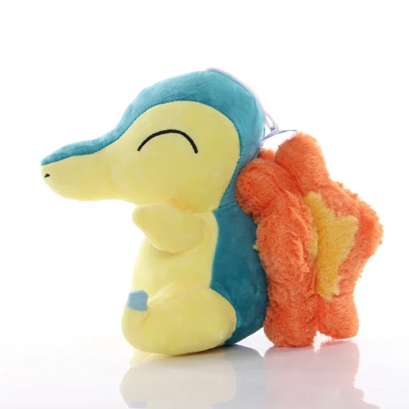 Фото Плюшевые игрушки Покемон Пикачу, семейные мягкие куклы Cyndaquil, милые плюшевые игрушки Quilava Typhlosion, коллекция хобби, детский рождественский подарок №5