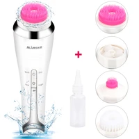 4 in 1 electric clearner automatic rotation facial cleansing brush with face eye massager ultrasonic spin brush for exfoliating