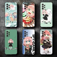 spy%c3%97family anime phone case for samsung galaxy s8 s8 plus s9 s9 plus s10 s10e s10 lite 5g plus liquid silicon funda back soft