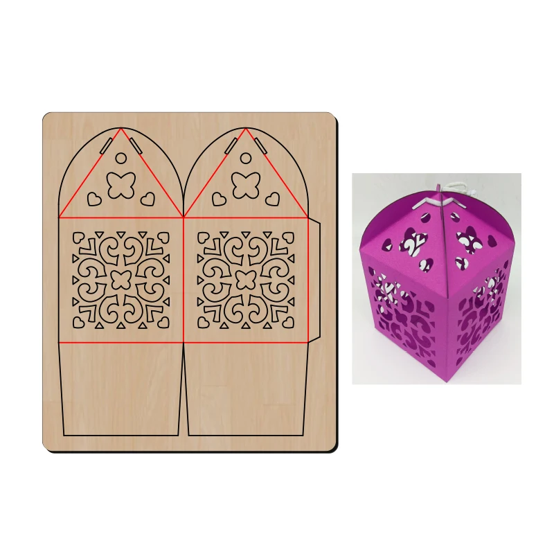 Новая коробка конфет свадебная деревянная штамповка штампы для скрапбукинга C3807