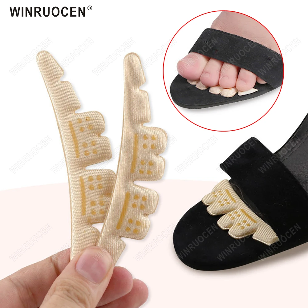 

Anti-slip Toe Pad Inserts for Shoes Woman Sandals Slippers Inserts Self-adhesive High Heels Non-slip Stickers Forefoot Insole
