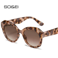 soei ins popular fashion square polygon women sunglasses vintage orange tea eyewear men shades uv400 sun glasses