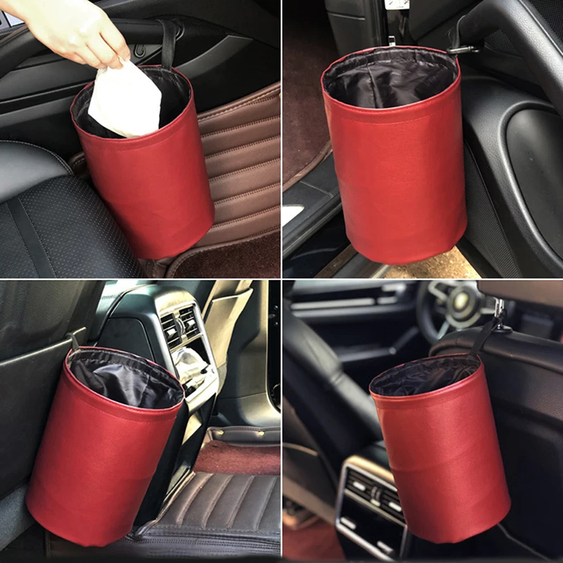 

Waterproof Garbage Can Folding Auto Accessory Storage Busket Interior Rubbish Container for Waste Organizer Holder