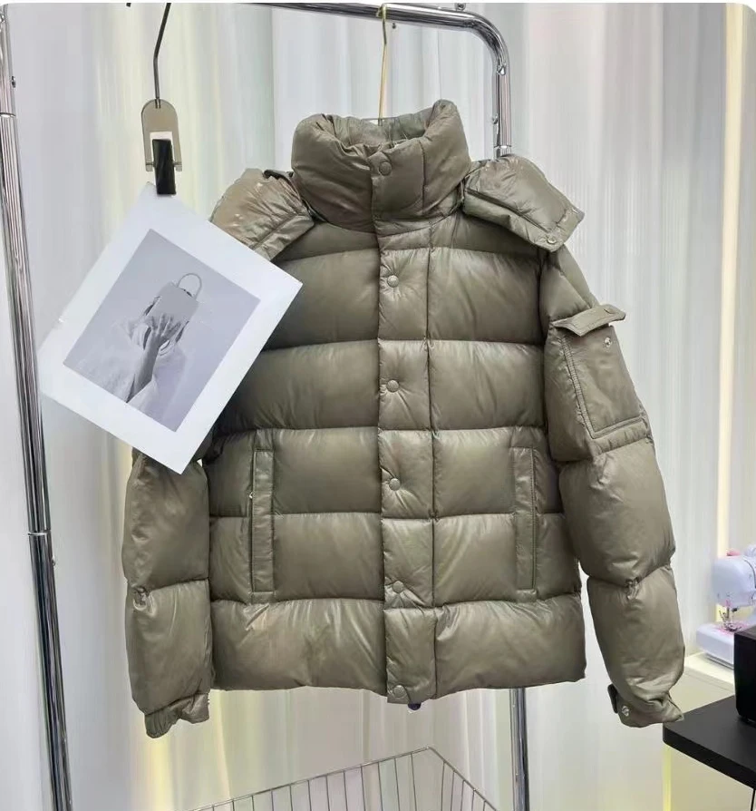 

22MON Golf Down Jacket Men's and Women's Hooded Goose Down Bread Jacket Windproof Warm Jacket