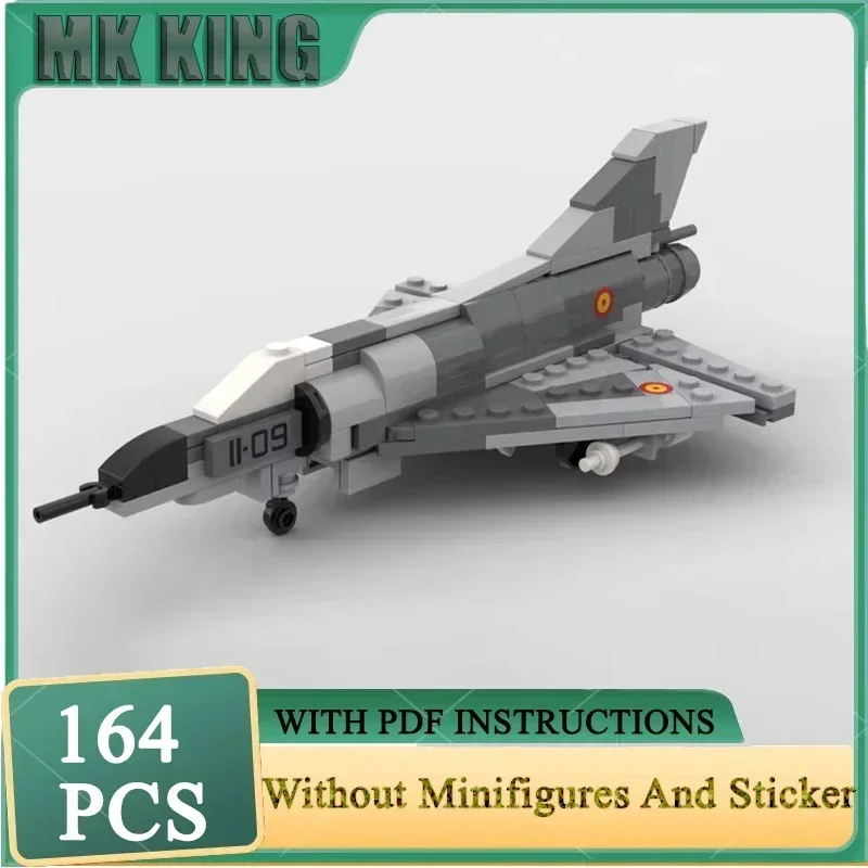 Фото Знаменитая военная серия: Конструктор MOC, масштаб 1:72, модель Mirage IIIE, технологичные кирпичики, самолет для самостоятельной сборки, игрушка, праздничный подарок №1