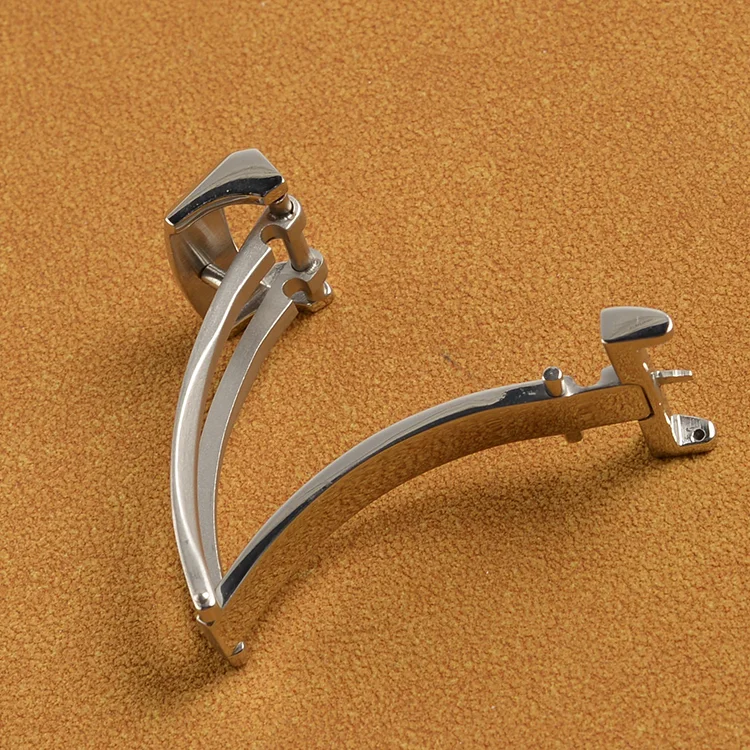 18mm Stainless Steel Deployment Deployant Buckle Clasp fit Tudor Watch Strap For Glashutte