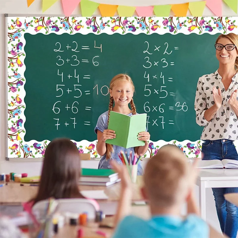 1 рулон доски для объявлений границы птица доска наклейка украшение как показано