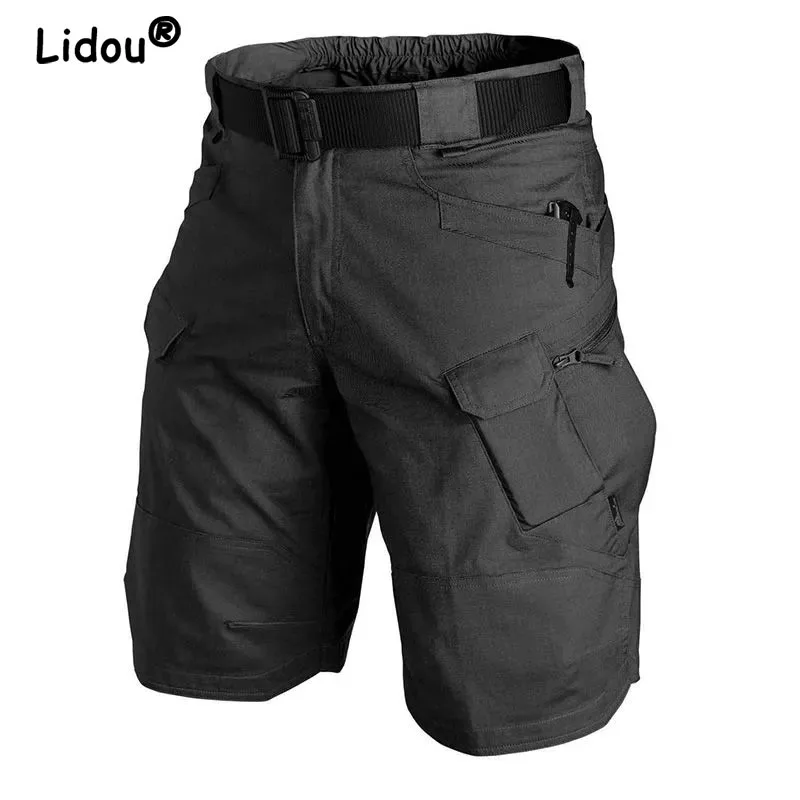 Summer Man Multifunctional Shorts the Male Sex Sand Lots of Pockets Waterproof Tactic Knee Length Safair Style Short Trousers