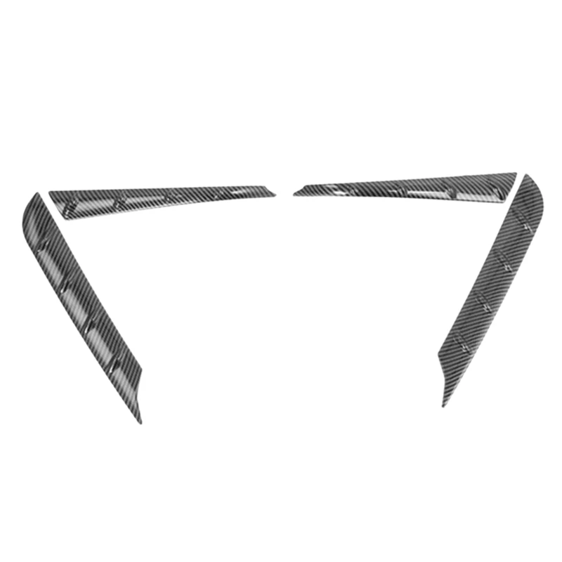 

4Pcs ABS Car Rear Tailgate Trunk Side Spoiler Wing Cover Trim For Toyota Highlander 2021 2022