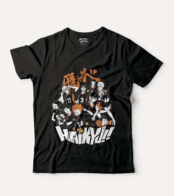 Поло Аниме HAIKYUU-препаратория карасуно хлопковая рубашка