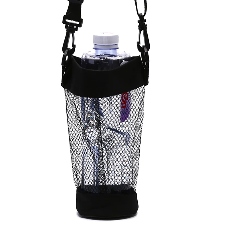 

1xShoulder Carrier Mug Holder Bag Cup Carry Bag Holder Bag Cup Pouch Outdoor Mug Water Bottle Mesh For Camping UK