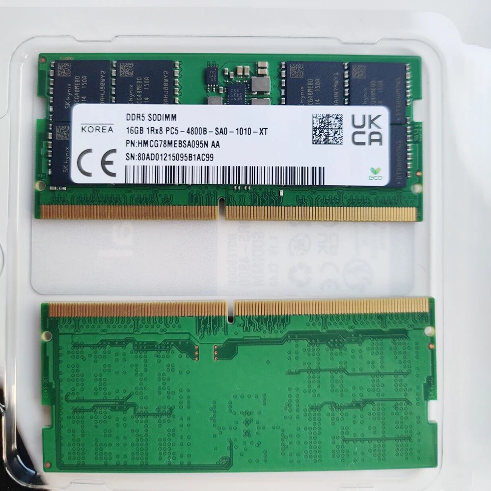1 шт. для SK Hynix RAM HMCG78MEBSA095N 16G DDR5 4800 1RX8 PC5-4800B 16 ГБ памяти ноутбука