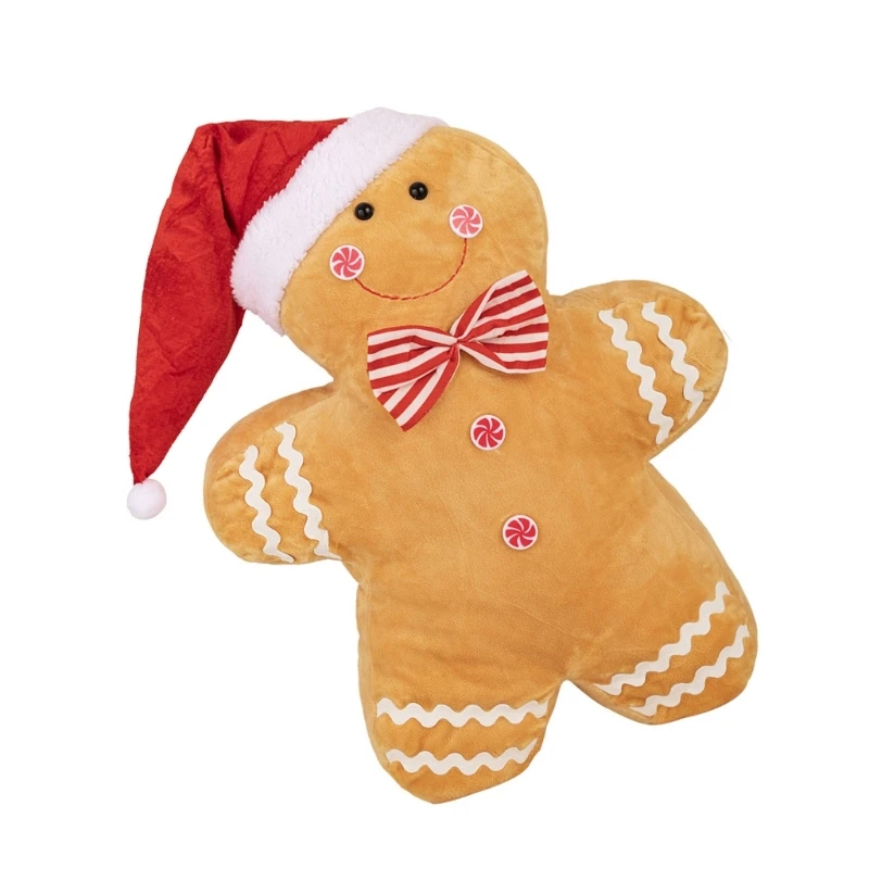 Фестиваль Gingerbreadman фаршированная подушка для рождественского фестиваля мягкая