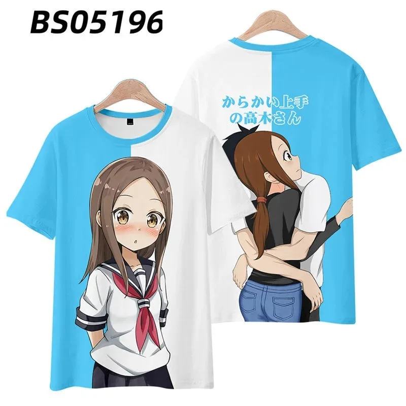 Футболка с круглым вырезом и коротким рукавом принтом каракай жужузу