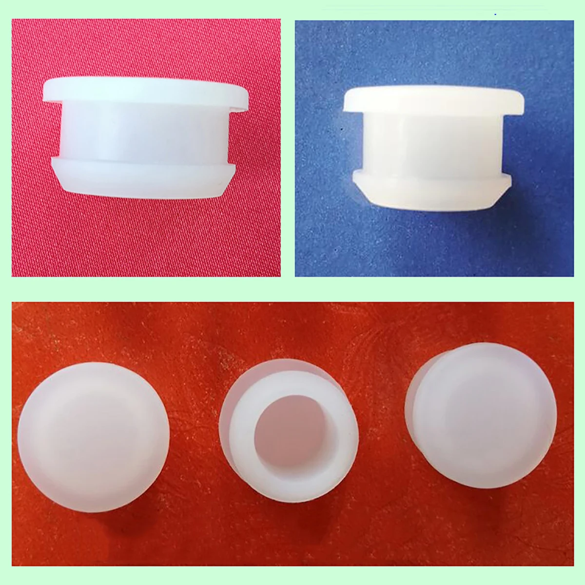 

1/5/10Pcs Silicone Rubber Snap-On Hole Plugs Size(A) 13/13.5/14/15/16mm Transparent End Caps Seal Stoppers Shock-absorbing Pads