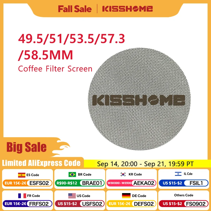 

Многоразовый фильтр для эспрессо Kisshome 316 Stainless Steel 51/54/58 мм