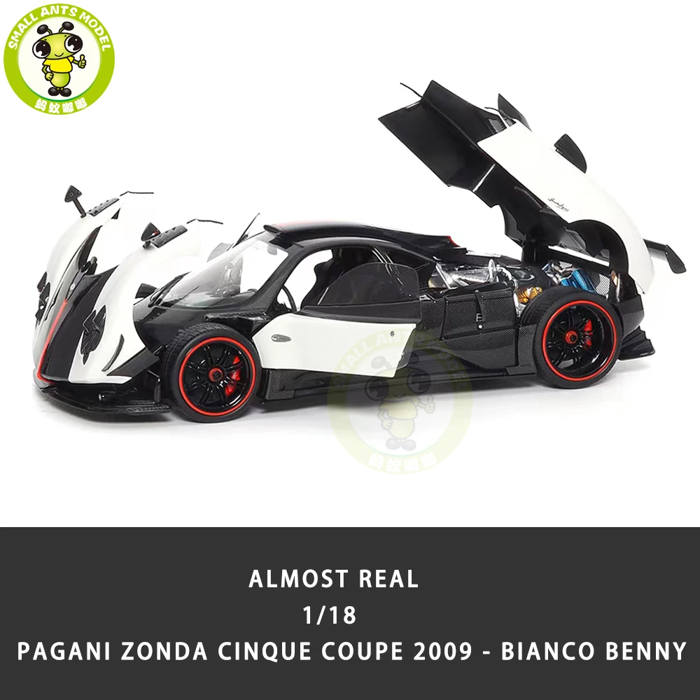 

1/18 Almost Real ZONDA Cinque Coupe 2009 Bianco Benny Diecast Toys Car Gifts For Father Friends