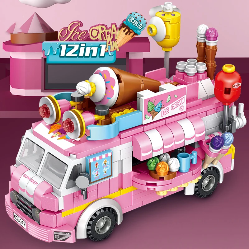 553 шт. Детский конструктор мороженое |