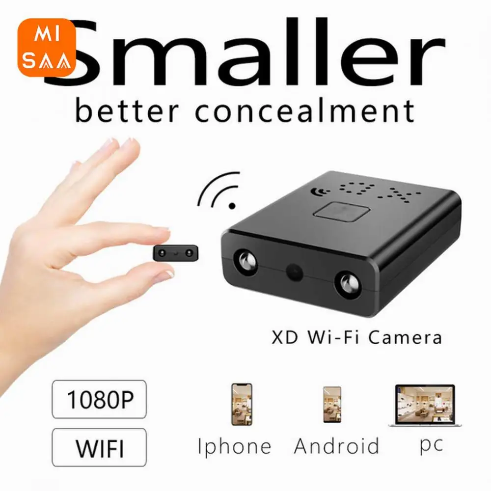 

Беспроводная мини-видеокамера с поддержкой Tf-карты, 1080p, 1080p