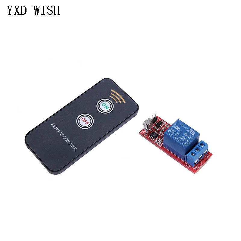DC  5V 12V 1 Channel Relay Module Infrared IR Wireless Remote Switch Control Relay Driving Board Controller 1 Way Relays