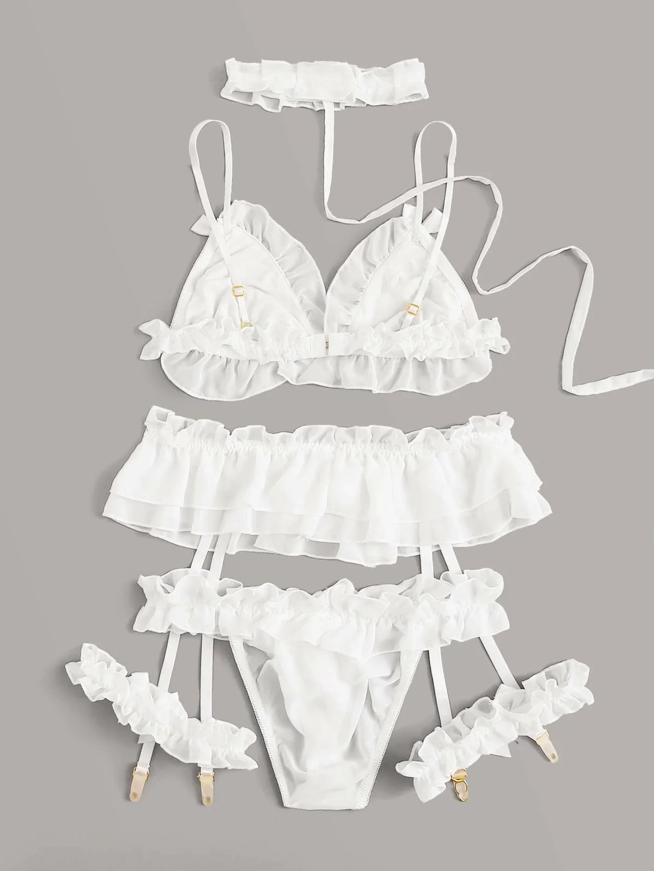 

Новый сексуальный цветочный кружевной боди с фестонами