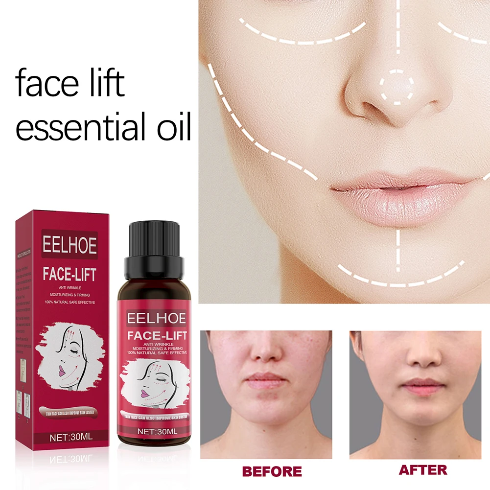 

Масляная эссенция для лифтинга лица, мощный укрепляющий крем для лица с V-образной линией, крем для похудения, против возраста, косметическо...