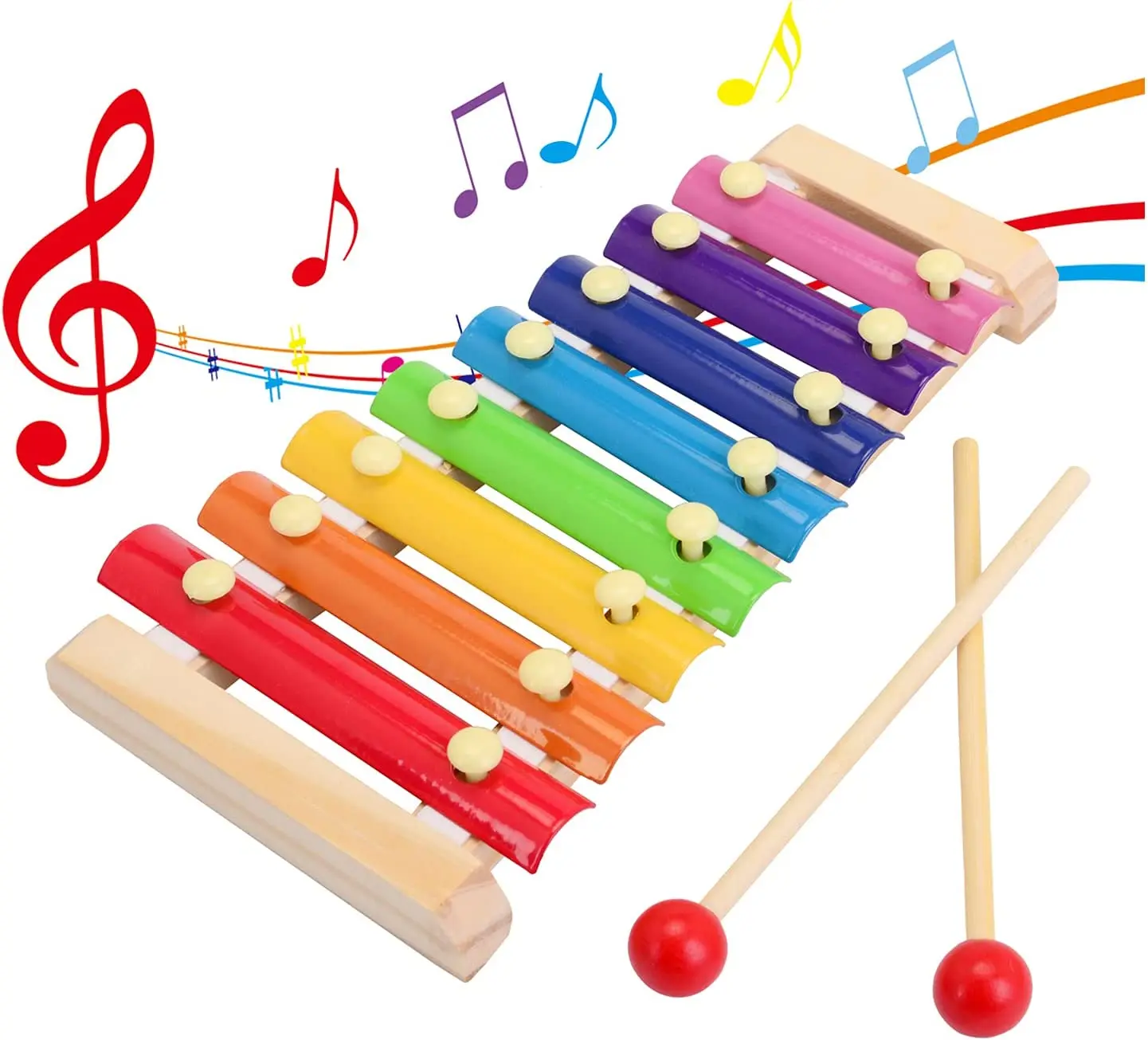 

Ксилофон для детей, деревянный ксилофон, музыкальный инструмент для обучения, для дошкольного обучения, детский перкуссионный набор, профе...