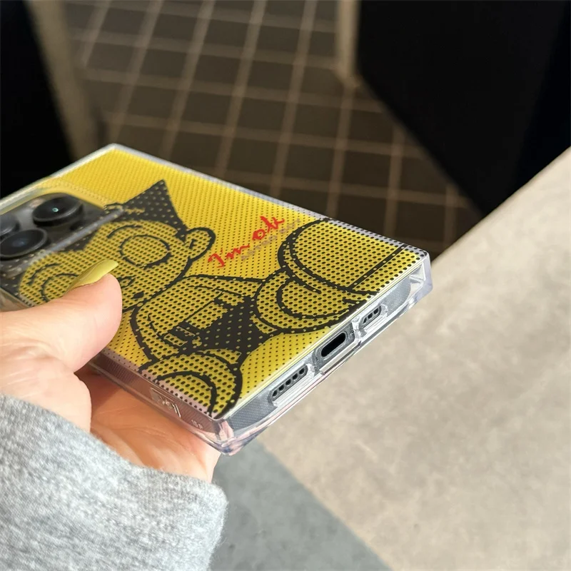 Японский чехол для телефона Astro Boy A-Astroboy iPhone 16 15 14 13 12 Pro Max роскошная квадратная