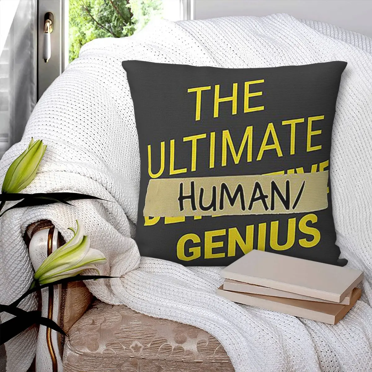 B99 Ultimate Human Slash Genius квадратная наволочка из полиэстера подушка для декора