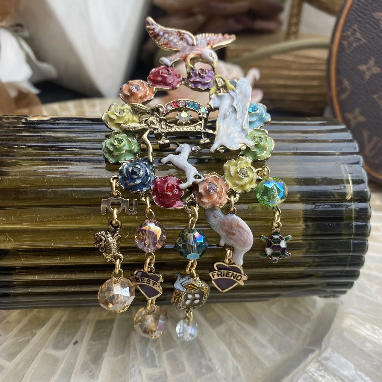 Брошь ручной работы в форме радуги животного эмалированная брошь ангела птицы