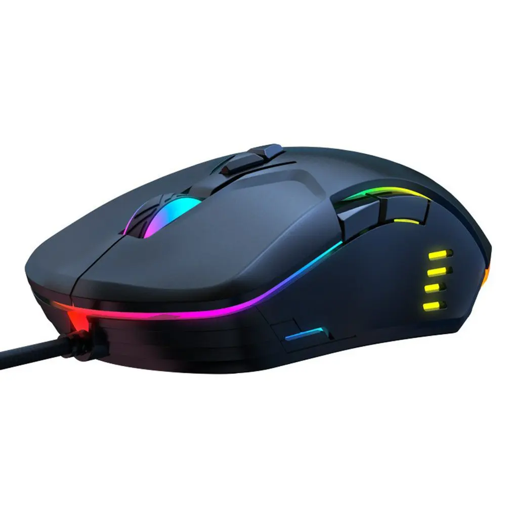 

New mouse CW902 wired professional gaming mouse USB interface RGB light effect four-speed DPI adjustable mouse