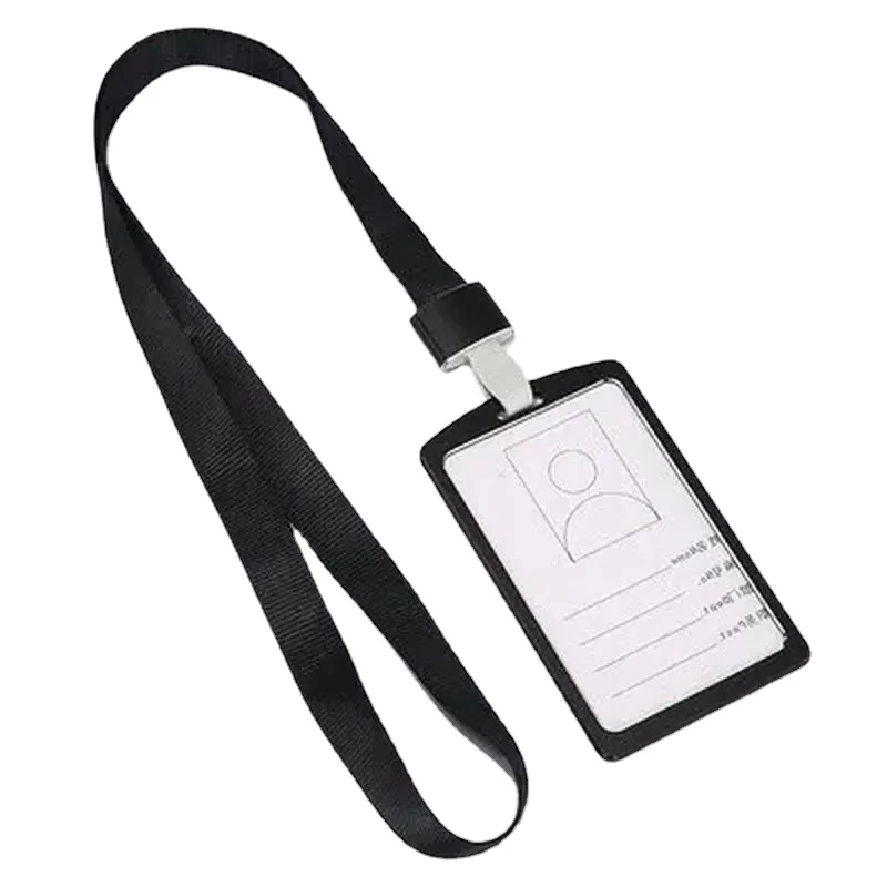 

Metal Vertical Working Permit Case ID Tag Name Badge Holder Pass Work Card Cover Sleeve Employee's Card Protector Case Holder