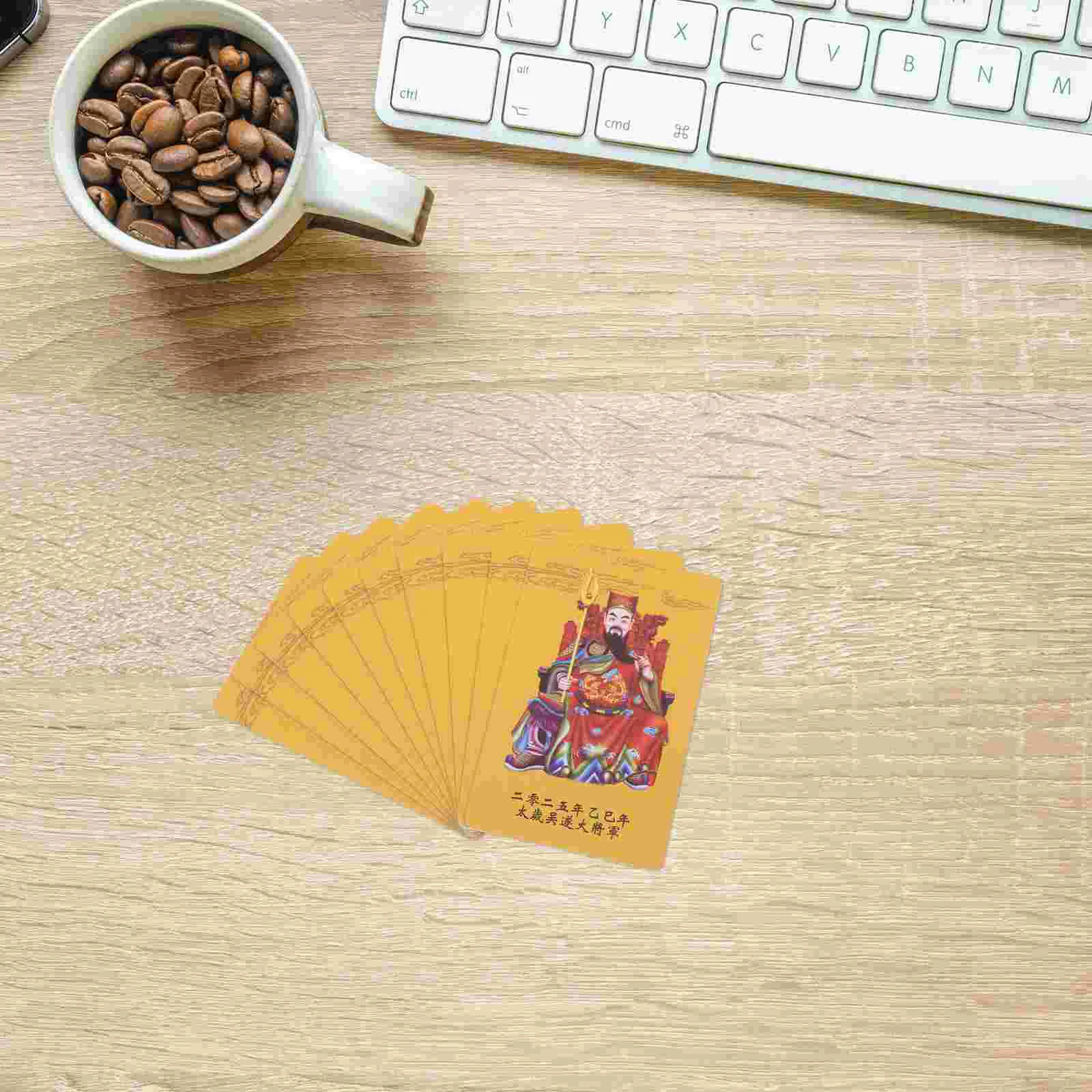 Лунный календарь на 10 шт. Год Тай Суи и змея в стиле шинуазри Декор