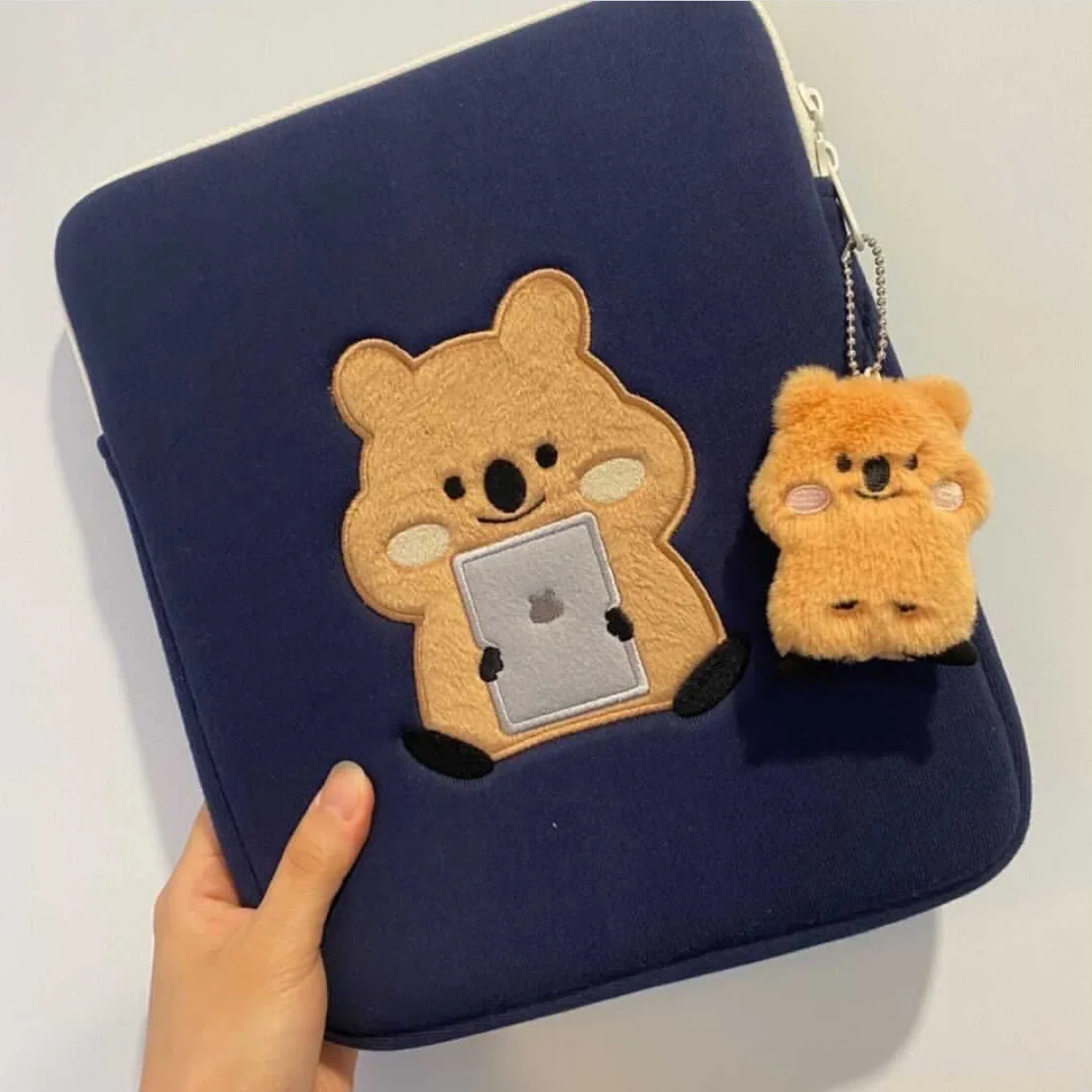 Ins Cute Laptop Case Protective Sleeve for Macbook Pro/air Matebook E 2022 Storage Pouch Ipad Air 5 Samsung Tab Soft Cover Bag