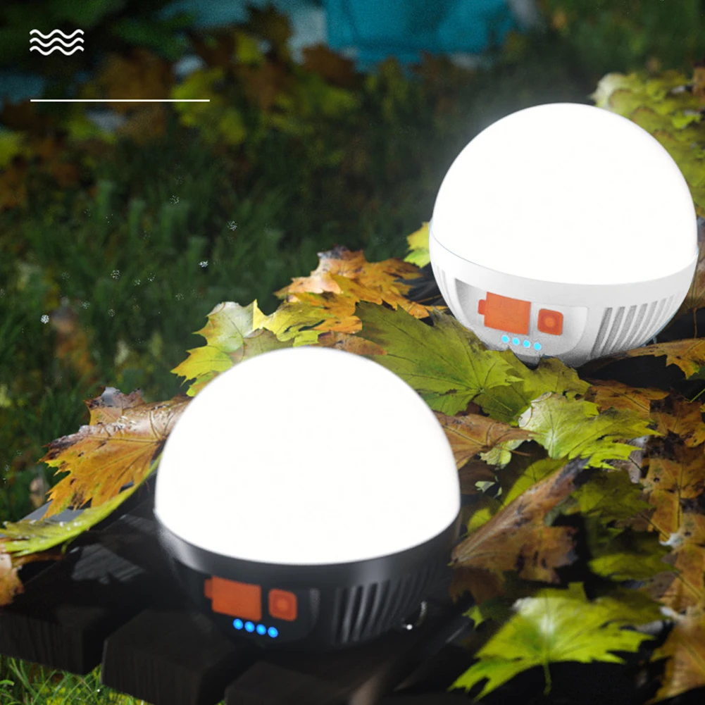 

2Pcs Solar Camping Light Type-C Rechargeable USB LED Tent Lamp Waterproof Outdoor Lantern for Power Bank Hunting Emergency