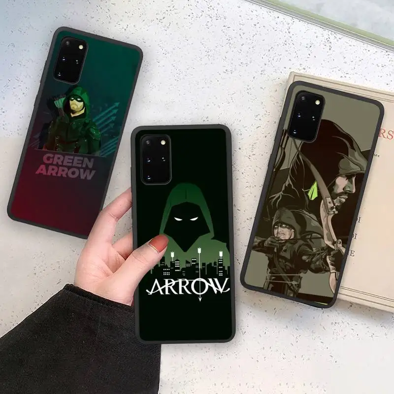

Green Arrow Oliver Queen Phone Case Soft For Samsung Galaxy Note20 ultra 7 8 9 10 Plus lite M21 M31S M30S M51 Cover