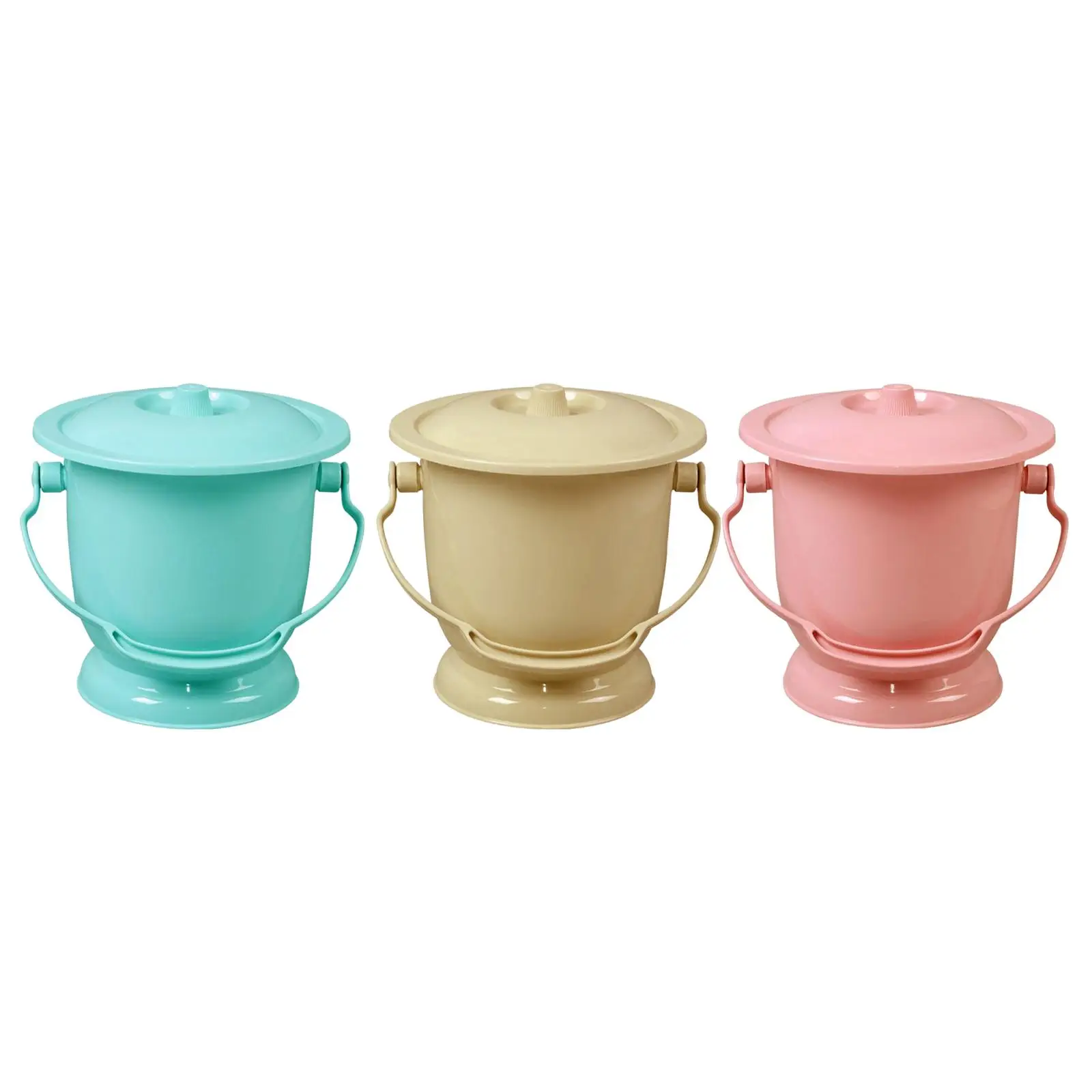

Chamber Pot with Lid Spittoon Bedpan Child Elder Home Use Urinal Bottle